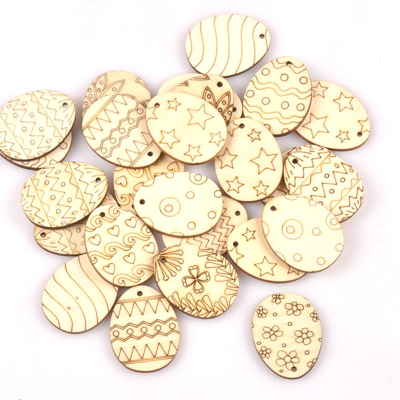 Embellishments For Scrapbooking - 25 قطعة مختلطة عيد الفصح البيض
