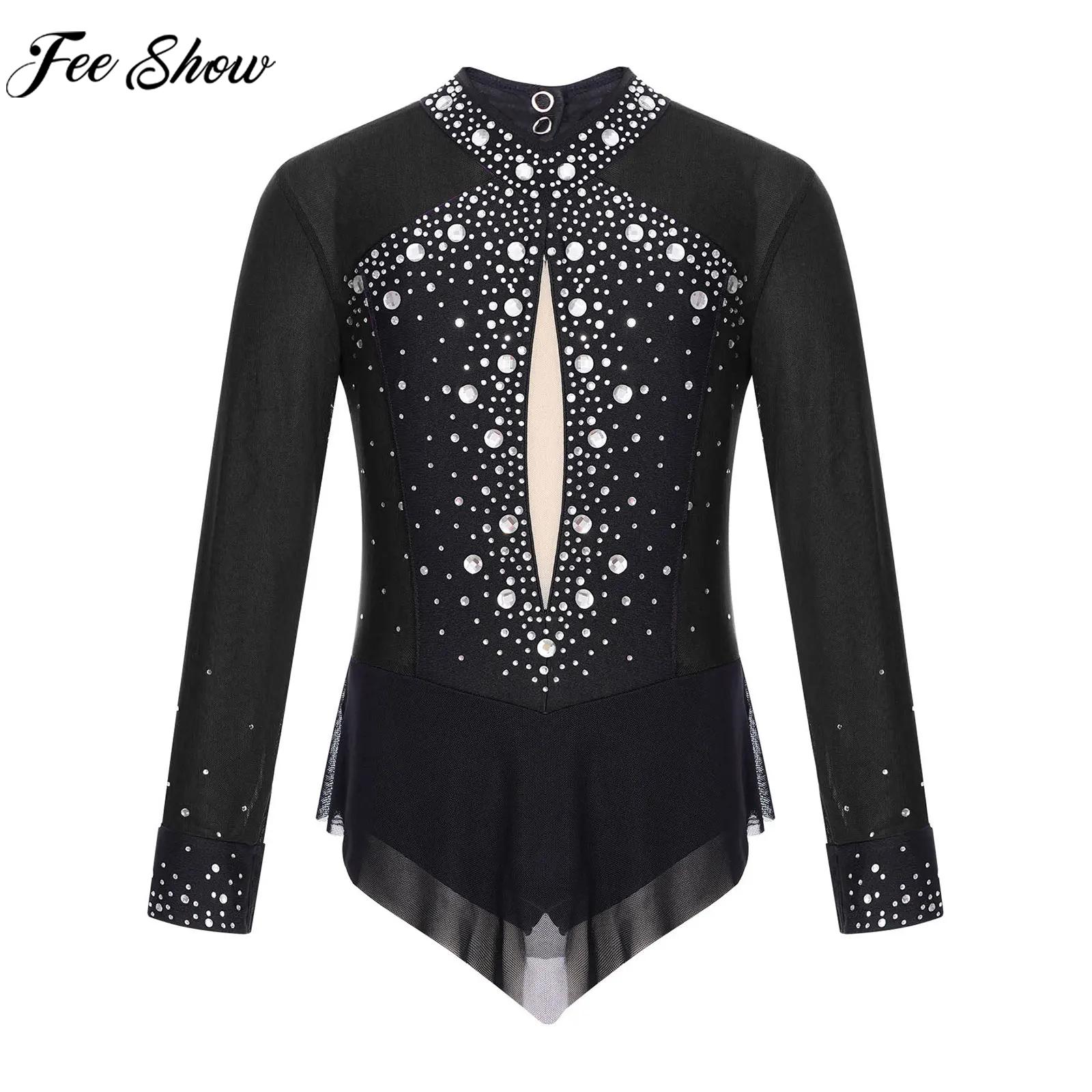 Rhinestone Banding Trim - الأطفال فتاة الشكل التزلج زي الباليه