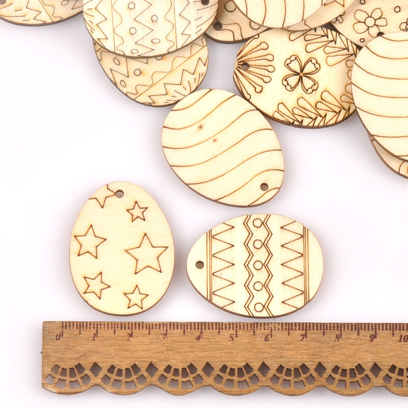 25 قطعة مختلطة عيد الفصح البيض - مراجعة Embellishments For Scrapbooking وسعره