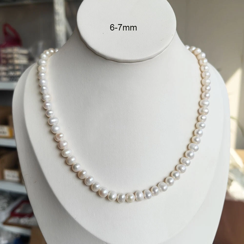 طقم مجوهرات من اللؤلؤ الطبيعي  - مراجعة Pearl Trim Chain وسعره
