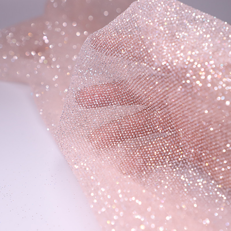 قماش شبكي لامع بحجم 100/300/50 - مراجعة Crystal Mesh Fabric وسعره