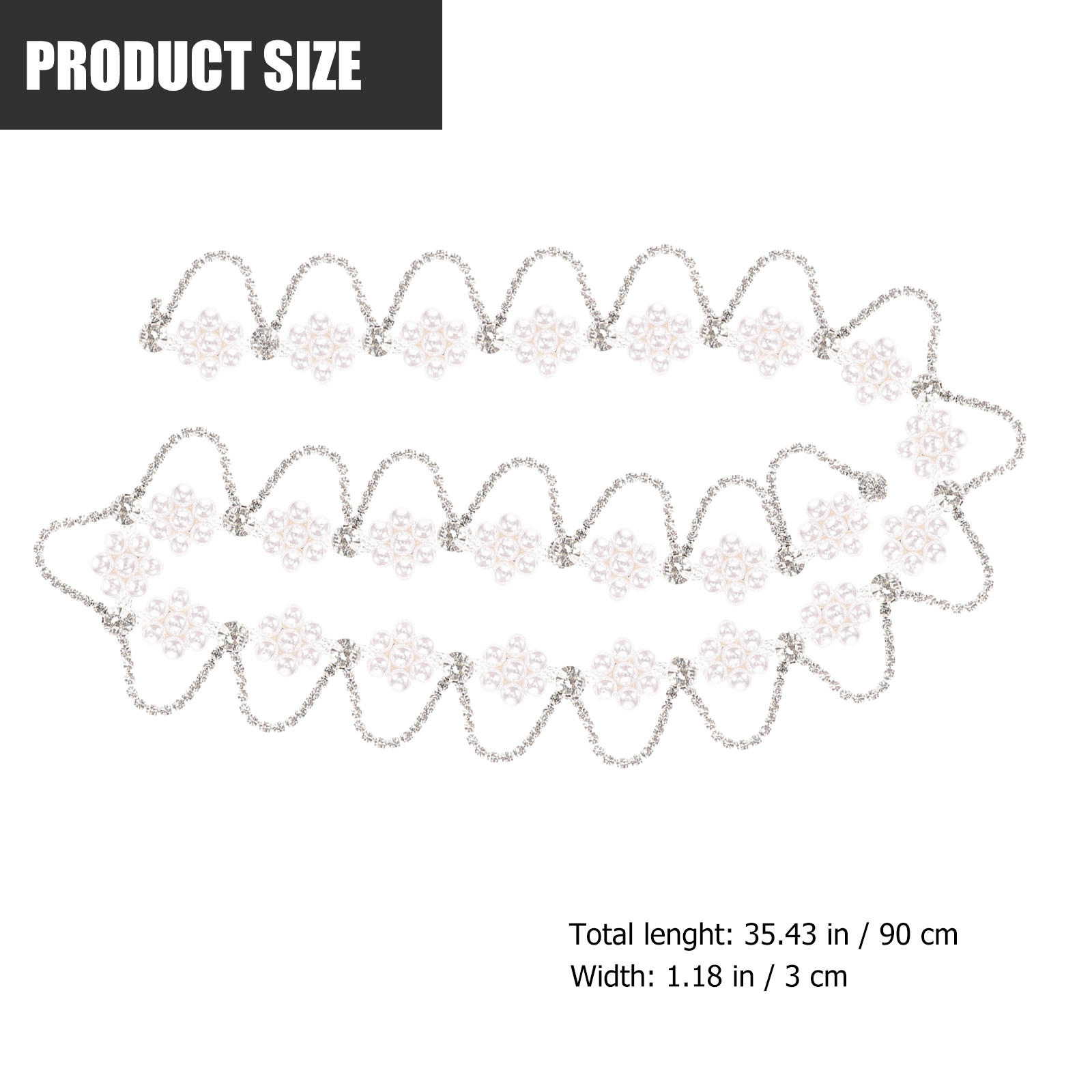شريط زخرفي فاخر مرصع باللؤلؤ و - مراجعة Pearl Trim Chain وسعره