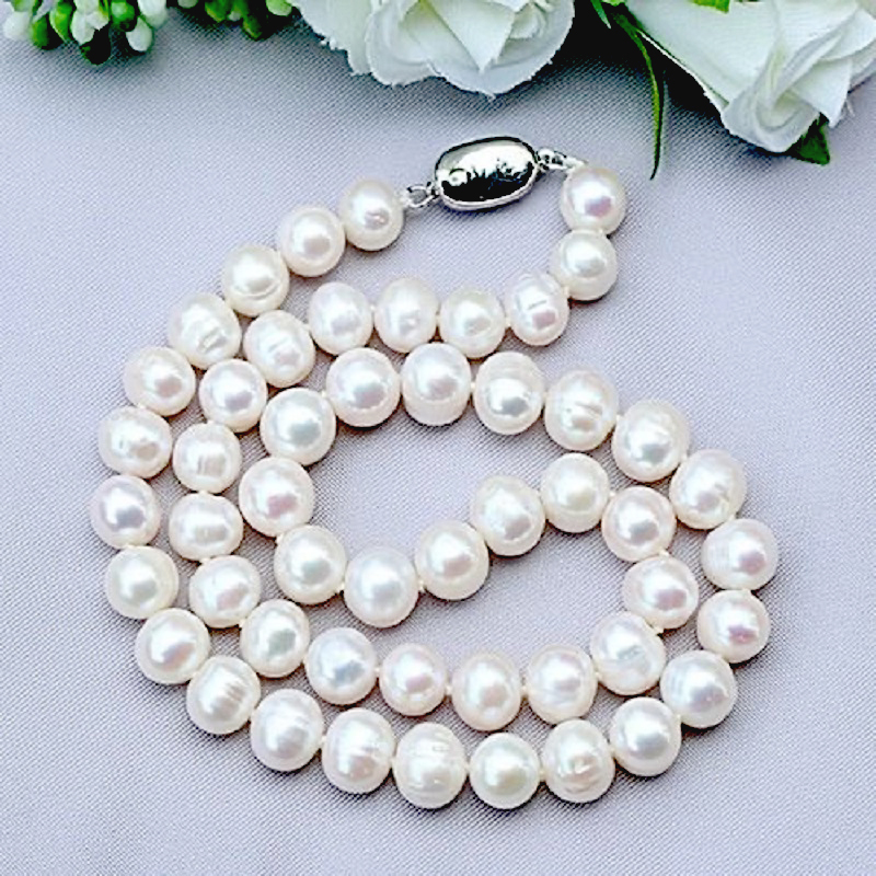 8-9 ملم لؤلؤ المياه العذبة الط - مراجعة Pearl Trim Chain وسعره