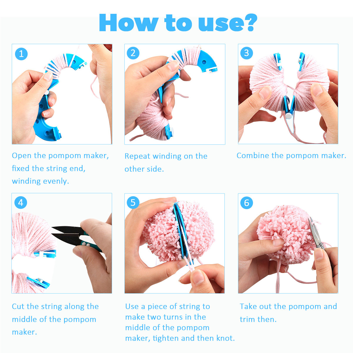 مجموعة أدوات صنع كرات الوبر 8  - مراجعة Pom Pom Maker Tool وسعره